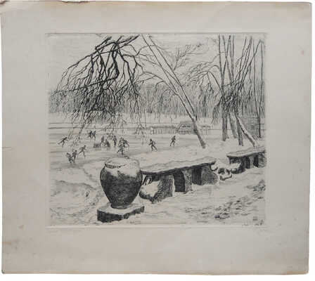 Строганова Анна Петровна. Уголок ЦПКиО зимой 